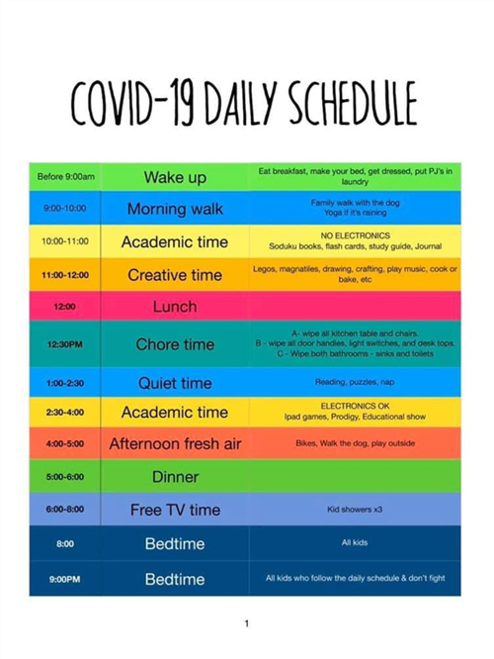 Daily Schedule 